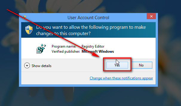 windows 8 registry editor